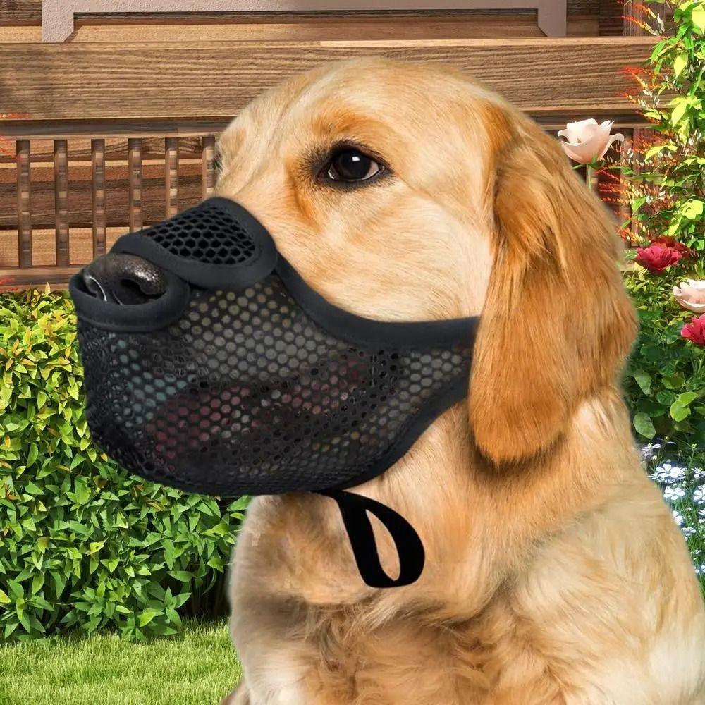 Breathable Mesh Dog Muzzle Anti-Bite Pet Mouth Mask Comfortable Dog Mouth Cover  Small Dogs