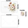 4Pcs Watercolor Floral Botanical Design Greeting Cards With Envelopes For Thank You Birthday Wedding Thank You Cards