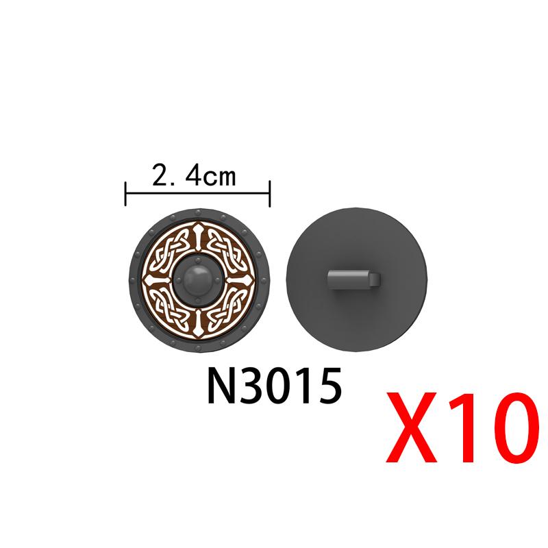 Mittelalterliche Militärburg Ritter Bausteine Reitpferd Wolf Bär Elefant Tier Weste Waffe Fahne Sattel Spielzeug Ziegelstein Geschenk A06