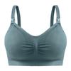 Plus Size Front-Opening Seamless Nursing Bra with Removable Breathable Pads
