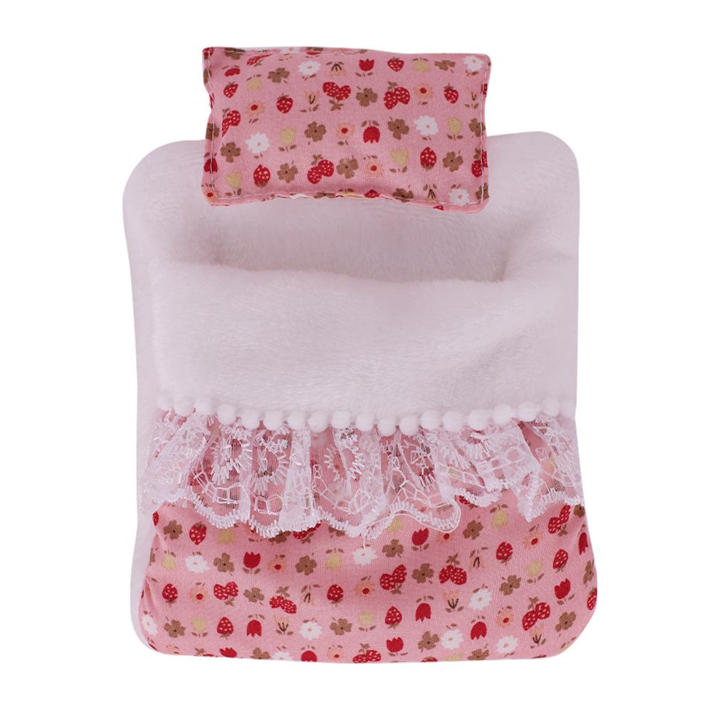 Puppenbetten Möbel Für Labubu 17cm Puppe Schlafsack Mit Kissen Decke Puppenkleidung Zubehör Mädchenspielzeug Geburtstagsgeschenk