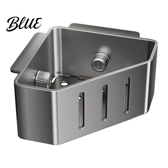 Sink Sponge Holder Filter Rack with Suction Cups for Kitchen Excellent Drainage Caddy Rustproof Carbon Steel Multi-Functional Storage Soap Brush