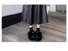 2024 Autumn/Winter PU Leather Mid-Length Skirt: Versatile Fashion Umbrella Design with Elastic Waist.