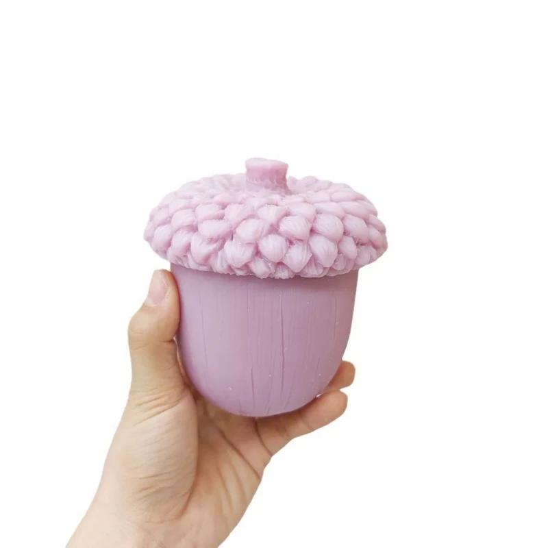 Top Quality Creative Pine Cone Aromatherapy Gypsum Candle Silicone Mold Handmade Plaster Candle Container Home Decoration Mould