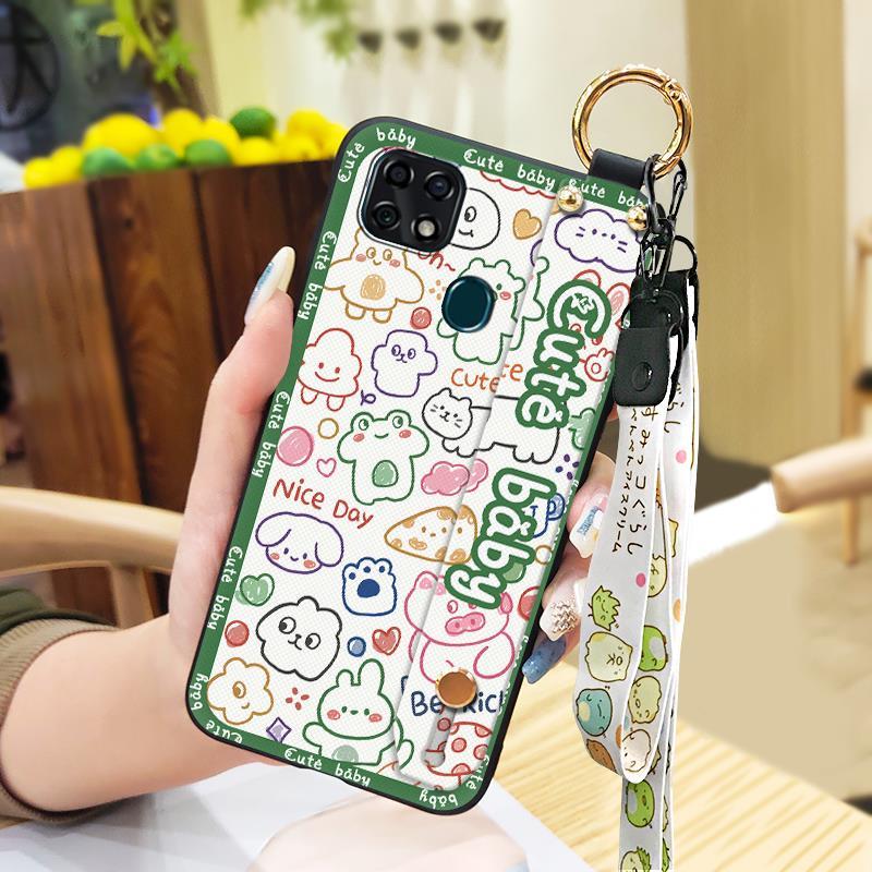 Waterproof Wrist Strap Phone Case For ZTE Blade V2020 Vita/Blade20 Smart/10 Smart Fashion Design Anti-knock Ring Cartoon