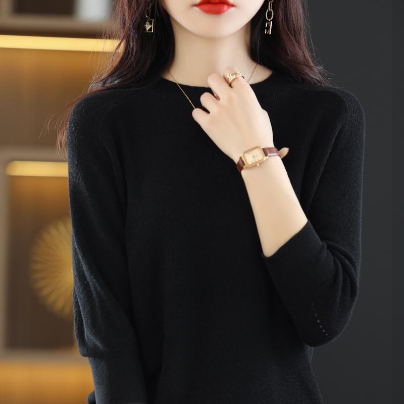 Damen Wollpullover Qinghe Kaschmir 50% Seide 50% Wolle Frühling und Sommer Wolle Kurzarm ärmellose Weste weich und bequem