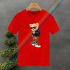 Fashion For Men's T-shirt High Quality 100% Cotton Skateboard Bear Print Summer Casual Cool Loose O-Neck T-Shirt Male Tops 2yk