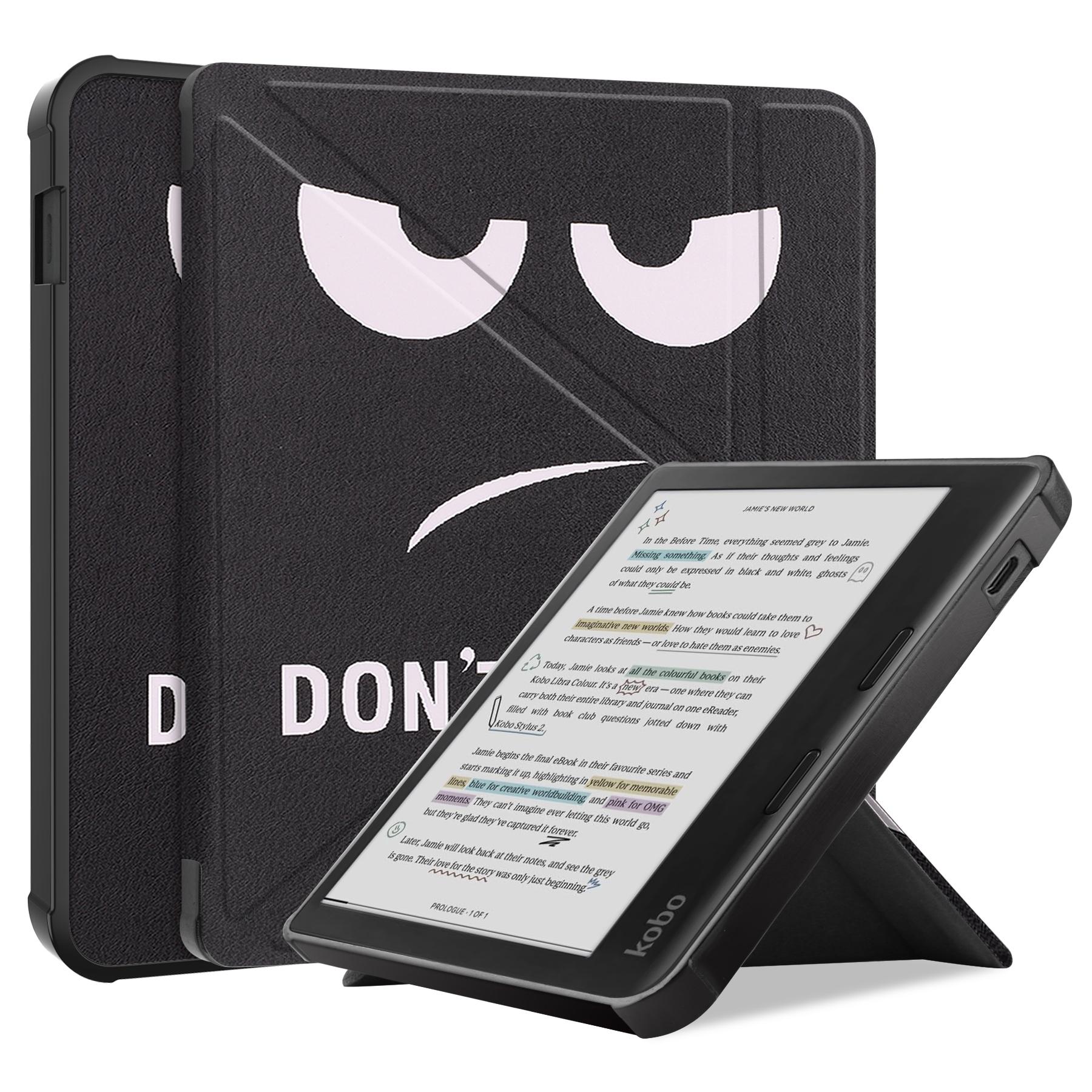 

Чехол для Kobo Libra Colour с принтом из кожи, обложка для электронной книги Big Eyes