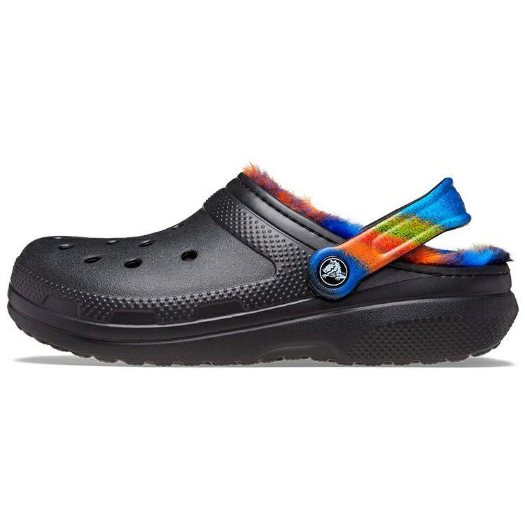 

Crocs Eva Round Toe Colorful Back Strap Clogs Unisex Clogs Black Blue 208045-0C4 34-35