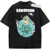 Japan Funny Anime Dandadan Okarun Ken Takakura Grarphic Print Tshirt Men Women Cotton Summer Retro Washed Casual Oversized Tops