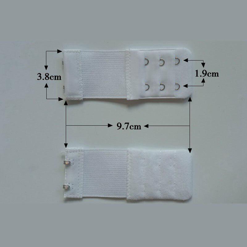

1 Шт Бюстгалтер Extender Женский 2 Крючка Упругий Расширитель Бюстгалтера Регулируемый Пояс Пряжки белый