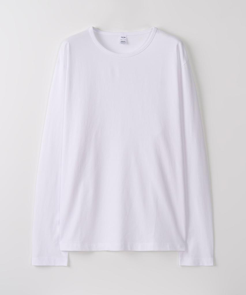 TOFFEE Round Neck Long Sleeve (White)