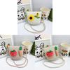 Childrens Cartoon Flower Mini Crossbody Bag With Waterproof Pu For Play And Daily Use