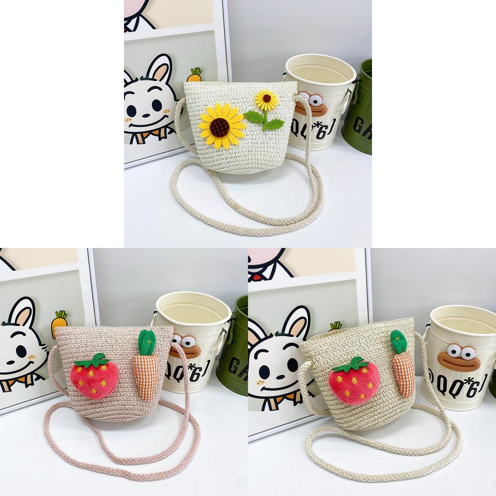 Childrens Cartoon Flower Mini Crossbody Bag With Waterproof Pu For Play And Daily Use