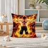 One Piece Portgas D Ace Anime Plush Pillow Cover Soft Short Plush Cushion Cover For Sofa Bedroom Home Decor Gift Decoration