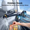 Hipacool Extension Arm Dual-Head Fan for Car Headrest 360° Rotation Air Cooling Fan Angle Adjustable 3-Speed Wind Brushless Fan