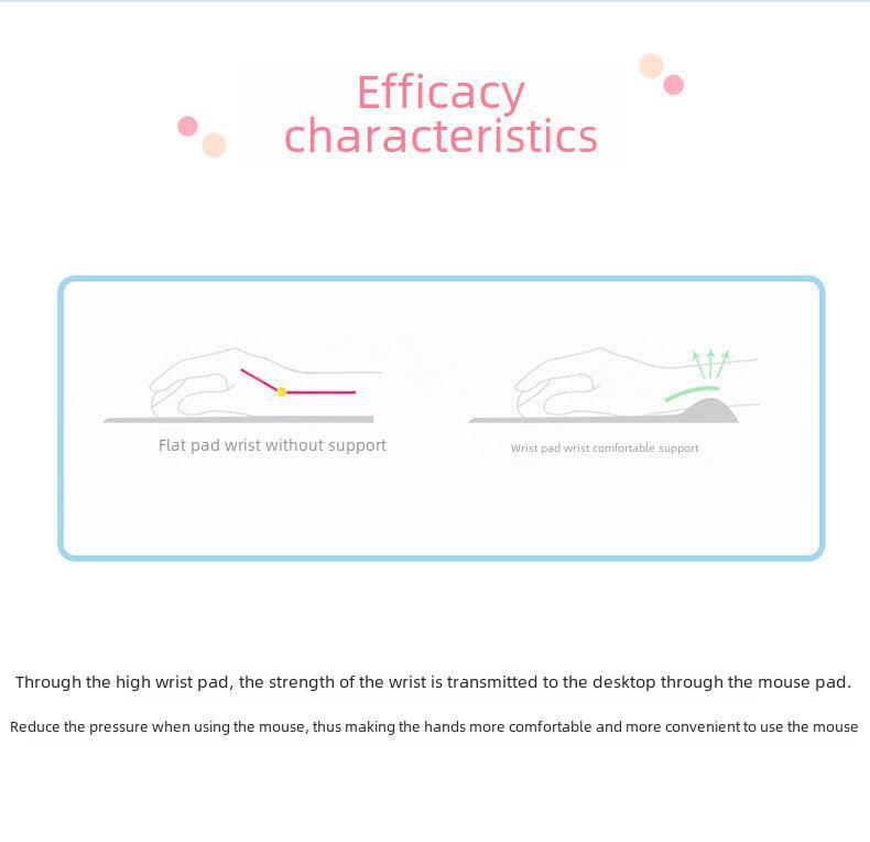 Personalisiertes rutschfestes Mauspad mit Cartoon-Handgelenkauflage aus Silikon