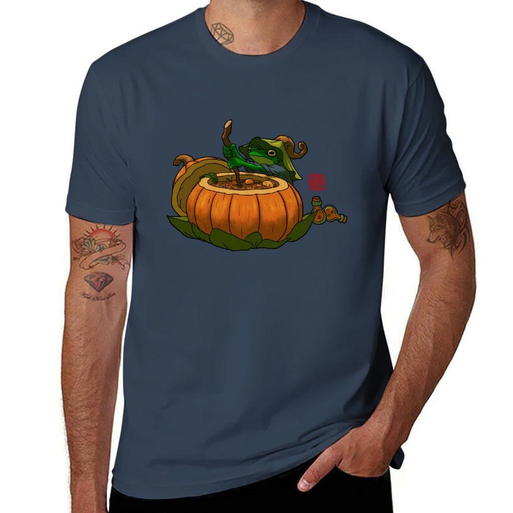 Maker Text for Shirt Witchy Halloween Frog T Potion Graphic No T-Shirt T Man Shirts Man Cotton