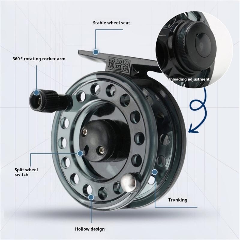 Plastic Construction Fishing Reel With Fast Release Spool One Button Disassembly Alloy Gear Fishing Reel Ergonomic