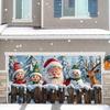 VIKAMA Christmas Winter Holiday Santa Claus Banner Christmas Banner Illustrated Design Festive Decor For Family Holiday Party