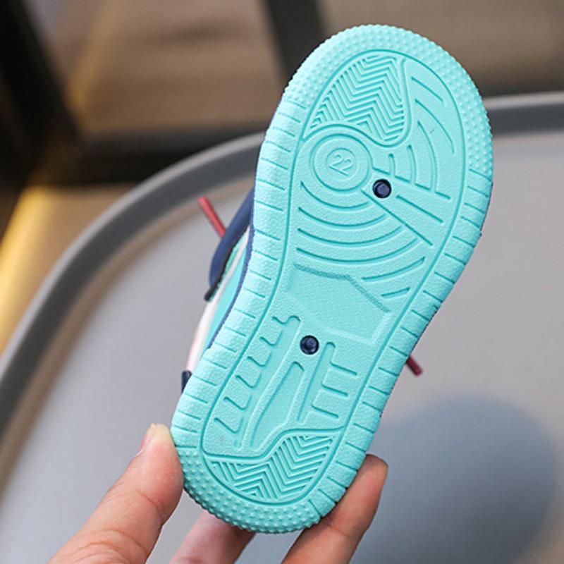 Весенние новые повседневные туфли для мальчиков и девочек с однотонной подошвой — фото 14