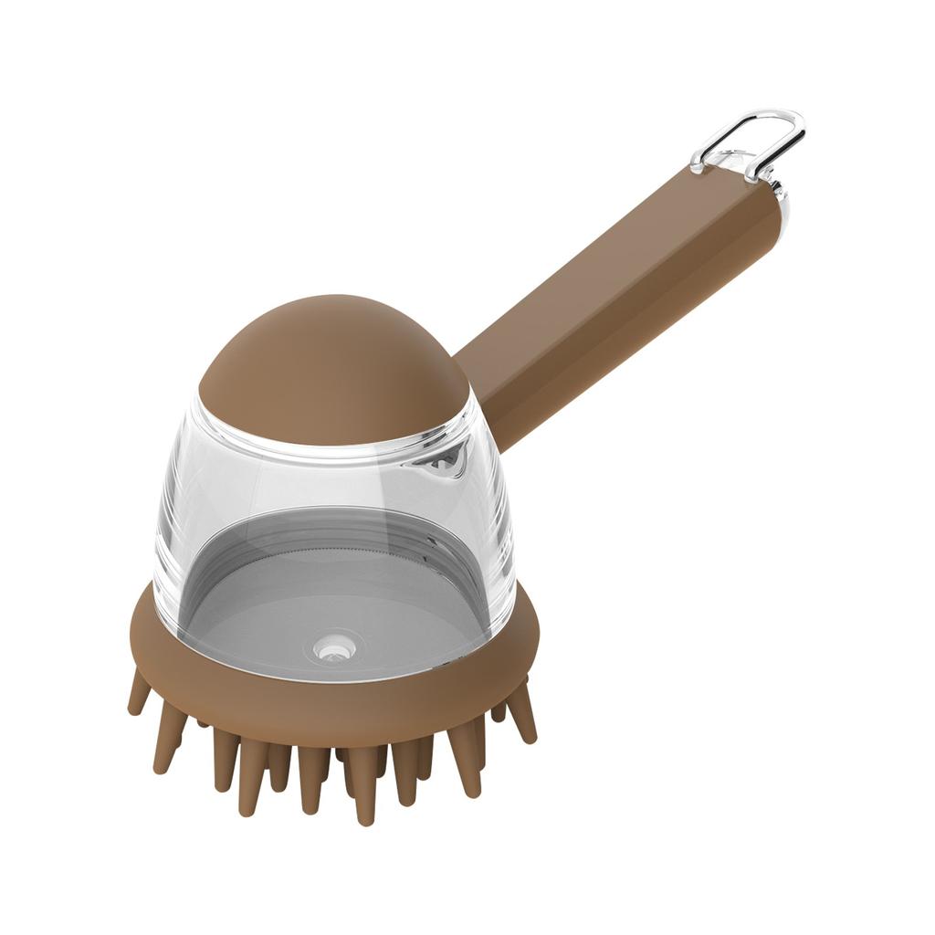 Pet Bath Brush For Dogs And Cats Shower Massage Brush, Stripping Comb And Lathering Tool Anti-frizz Grooming Brush For Baths
