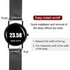 Uxcell 316L Stainless Steel Mesh Watch Band, 19mm Quick Release Adjustable Metal Watch Strap for Men and Women, Black