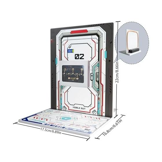 LBASE-4th Wireless LED Set for BANDAI Mobile Suit Gundam MG RG HG MGSD Models, Display Stand with Wide Range Magnetic Sensing and Mechanical Design