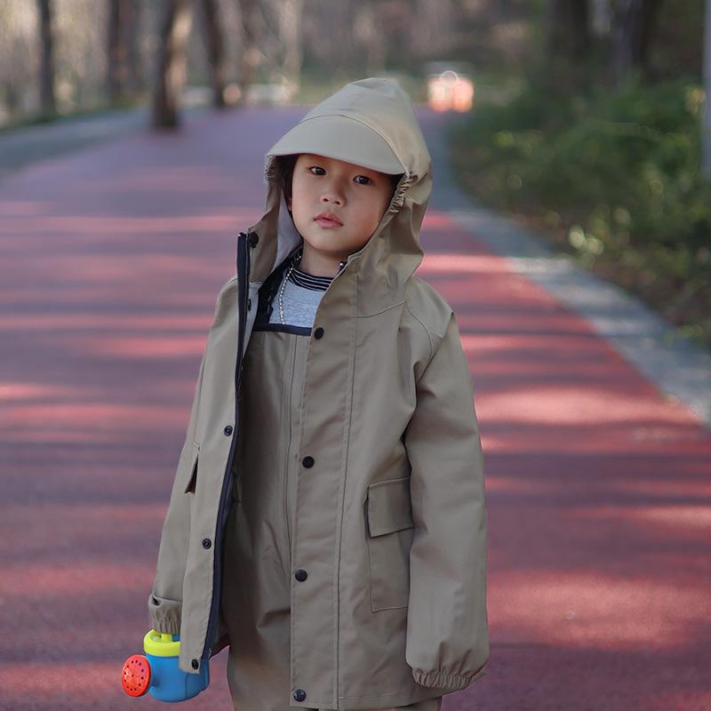 Kids' Waterproof Cape-Style Raincoat: Girls & Boys, Kindergarten Wear, Single-Wear Jacket