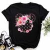 2026 New Colorful   Cute Mickey Mouse Head Classic Pattern Breathable Crew Neck Top Daily Wear Short Sleeve