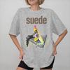 T-shirt con Stampa Grafica Banda Rock in Pelle scamosciata per Unisex Donna 100% Cotone Maglietta Abbigliamento