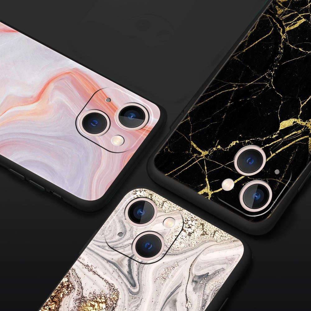 Vintage Marble Phone Case Cover for iPhone 17 16 15 14 13 12 11 Pro Max 17 Air Plus Shockproof Soft TPU Shell Fundas Capas Bags