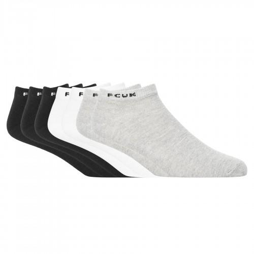 FCUK Mens Logo Trainer Socks (Pack of 7)