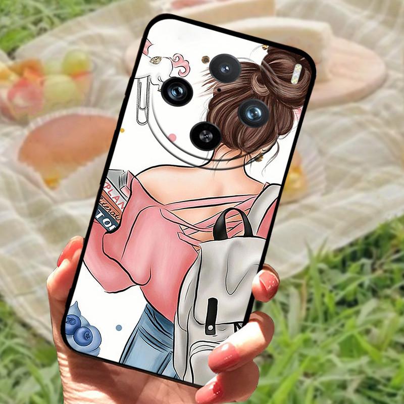 Etui do vivo X100 Pro Pokrowiec do vivo X100 Silikonowe Miękkie Marmurowe Czarne Zderzak Funda Coque dla vivo X100Pro X 100 Ochronna Obudowa