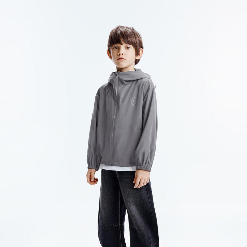 little MO&Co. Kids  Metallic 3D Ear Hooded Jacket 110