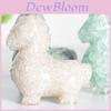 Resin Animal Figurine Decor With Crystals For Home Office And Gift Use
