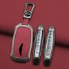 Interior Mouldings 2025 New Zinc Alloy+Leather Car key case cover shell Fob For Genesis G80 2023 2024 2025 G70 G90 G90RS4 GV60 G