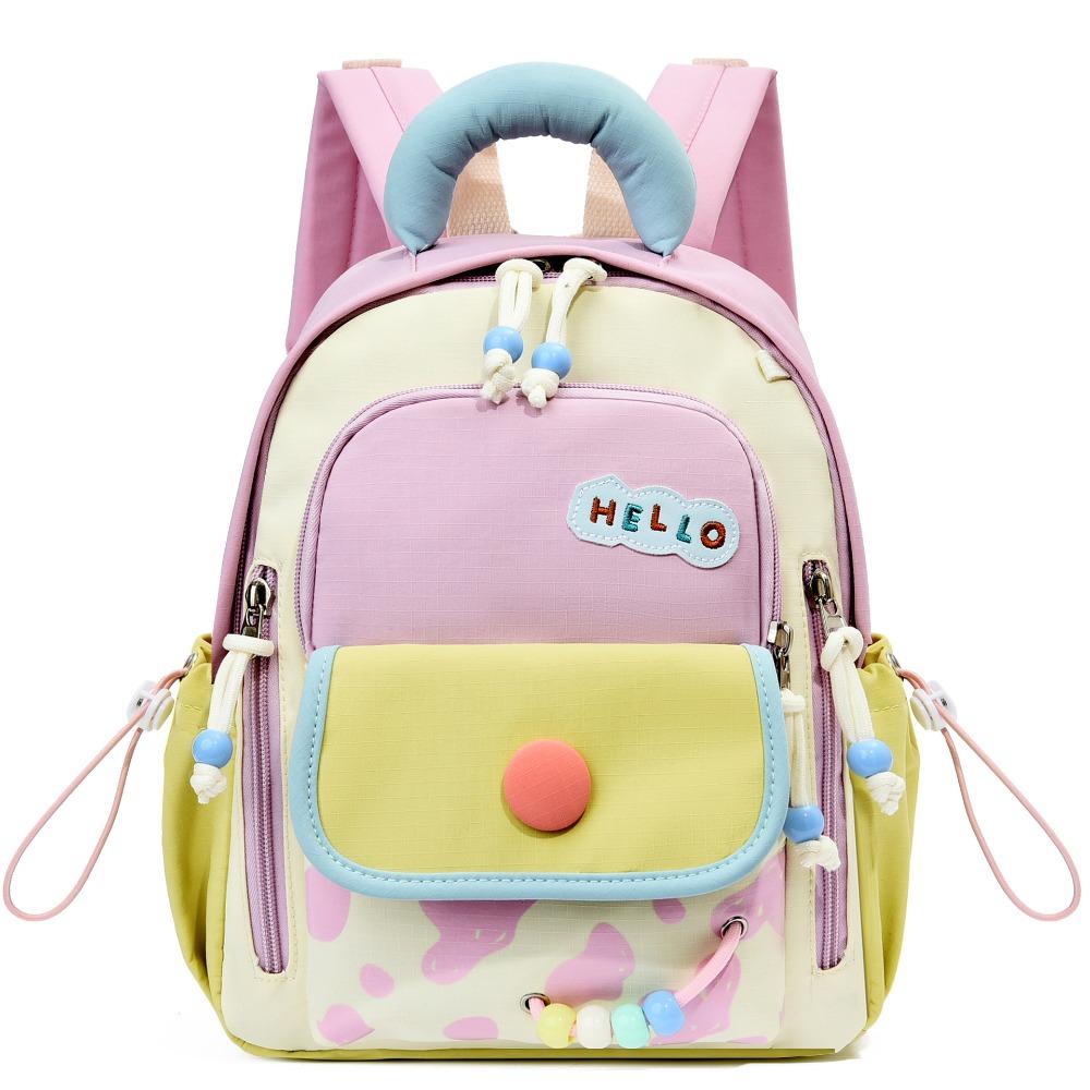 Waterproof Dopamine Kids Backpack Large Capacity Lightweight School Bag  School