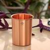 Pure Copper Plain Lacquer Coated Glass - Durable Ayurvedic Drinkware for Water, Health Benefits, Stylish Tableware for Home & Office, Set of 4