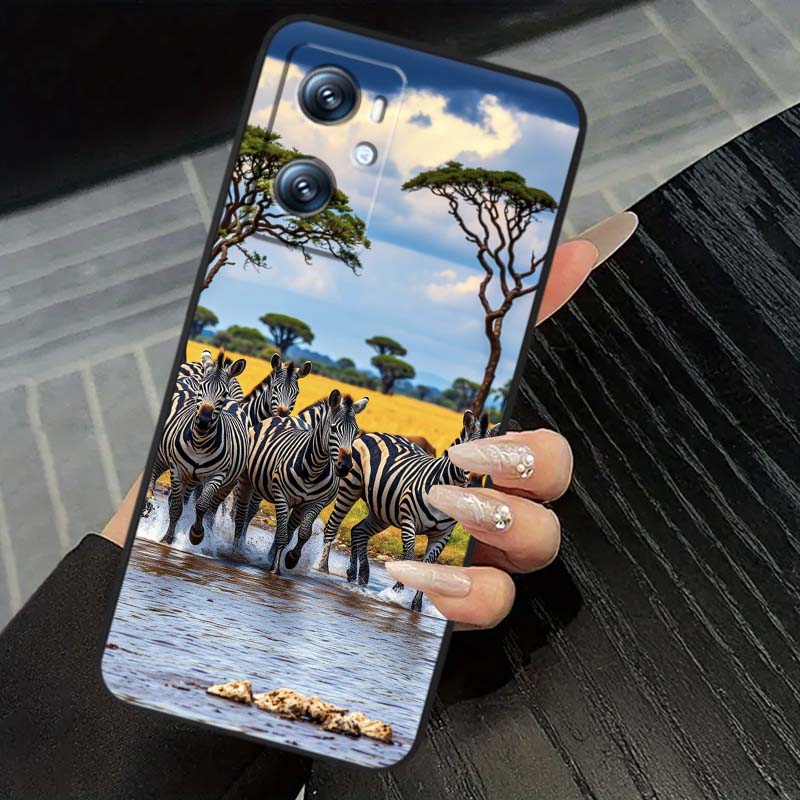 Cartoon Anime Animals For OPPO Reno 5 6 7 A96 A40 A58 Realme GT A74 A78 Neo2 A74 A78 Find X5 X3 X7 X8 Black Phone Case