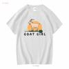 Goat Girl Lover Cool Animal T Shirt Long or Short Sleeves Vintage Washed Designer Clothes Homme Breathable