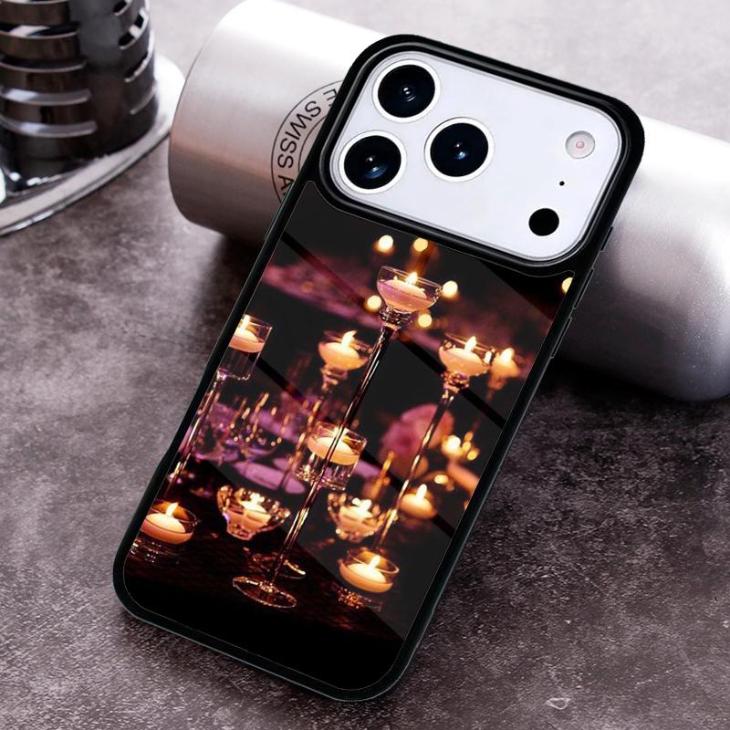 Candle Phone Case For iPhone 17 16 15 14 13 12 11 Pro Max Plus 17Air Soft Silicone Cover