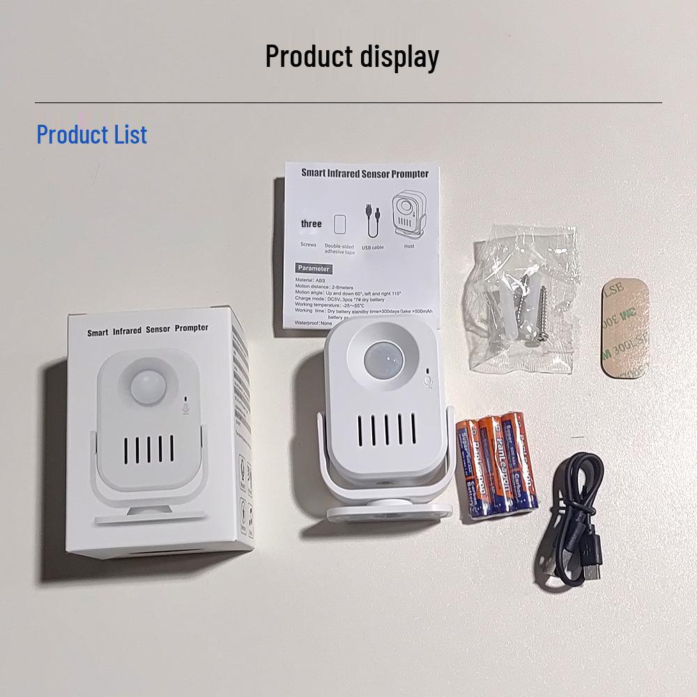 Wireless Recordable Doorbell & Welcome Sensor Alarm