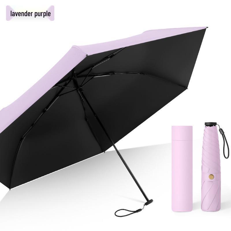 Ultra-light Carbon Fiber Sun & Rain Umbrella - Lightweight, Three-fold, UV Protective Parasol.