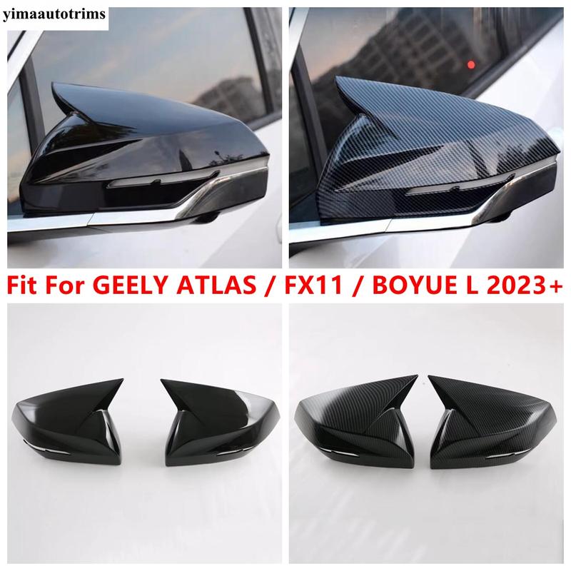 Rearview Mirror Cap Shell Case Protection Decoration Cover Trim For GEELY ATLAS / FX11 / BOYUE L 2024 Accessories Exterior