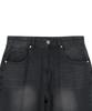 X Container Deep Washed Wide Denim Pants (Washed Black)