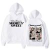 Felpa Sabrina Carpenter Short N Sweet Unisex Streetwear Casual Estetica Harajuku Felpe con Cappuccio per Uomo