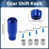 Hihaha Car Shift Knob Universal for Vehicles Blue Gear Shifter 1 Set 76.2mm Manual/Automatic M8x1.25 & M10x1.25 & M10x1.5 & M12x1.25mm