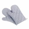 Quilted Cotton Oven Mitts Heat Resistant Anti-Scalding Microwave Oven Gloves Non-Slip Hanging BBQ Baking Gloves Kitchen Cooking