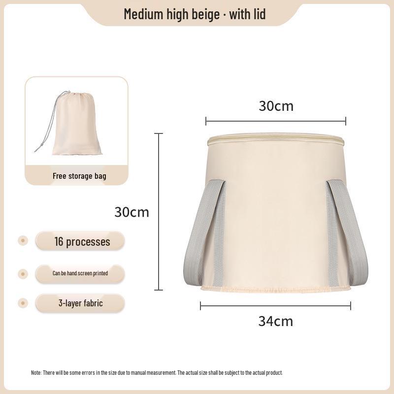 Foldable Insulated Foot Bath Bucket - Large Capacity Travel Basin